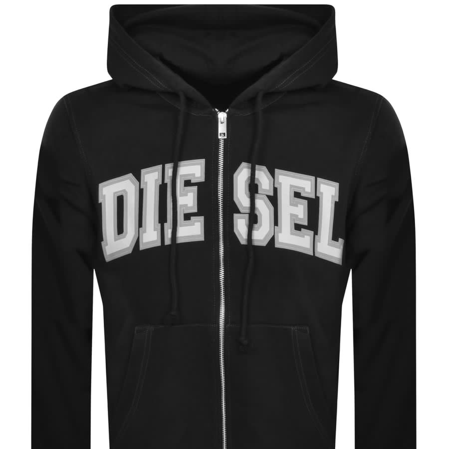 Diesel S Ginn K12 Zip Hoodie Black